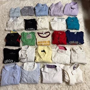 Assorted Lot Of Women’s English Horseback Riding Show Shirts And Tops